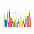 Thoughtful Wishes Birthday Card - White Unlined Fastick  Envelope